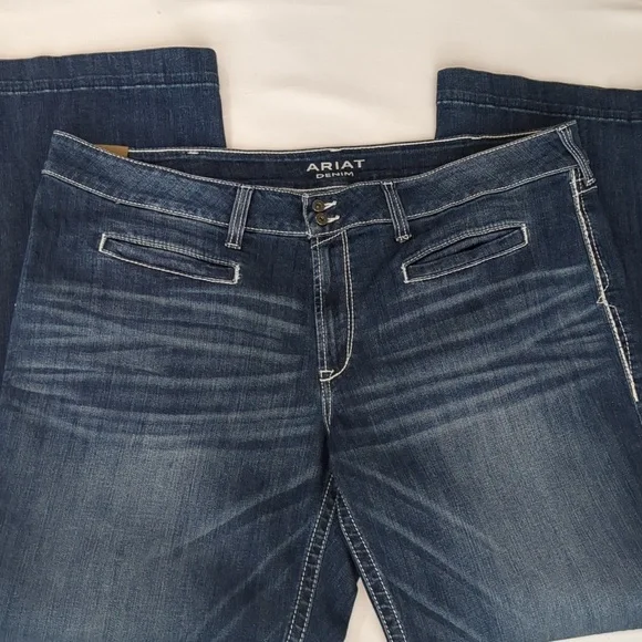 Ariat Women's Straight Leg Jeans - Blue - Picture 8 of 16